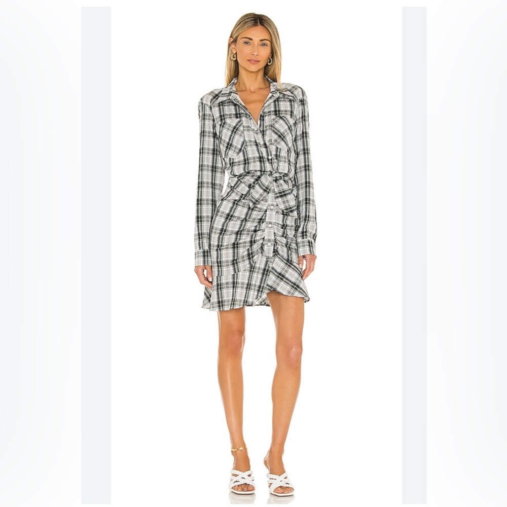 VERONICA BEARD Valle Dress  Plaid Print Sz 8